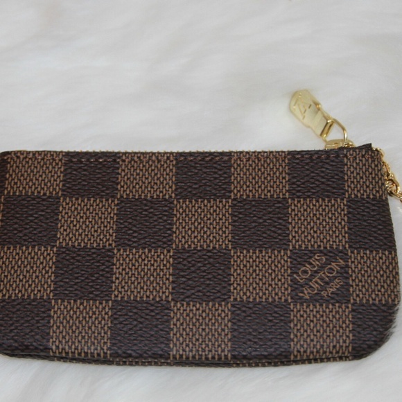 New! LOUIS VUITTON Key Pouch Damier Ebene Made in USA - Picture 5 of 8